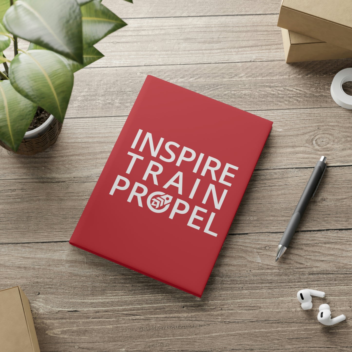 Inspire Train Propel Hardcover Notebook