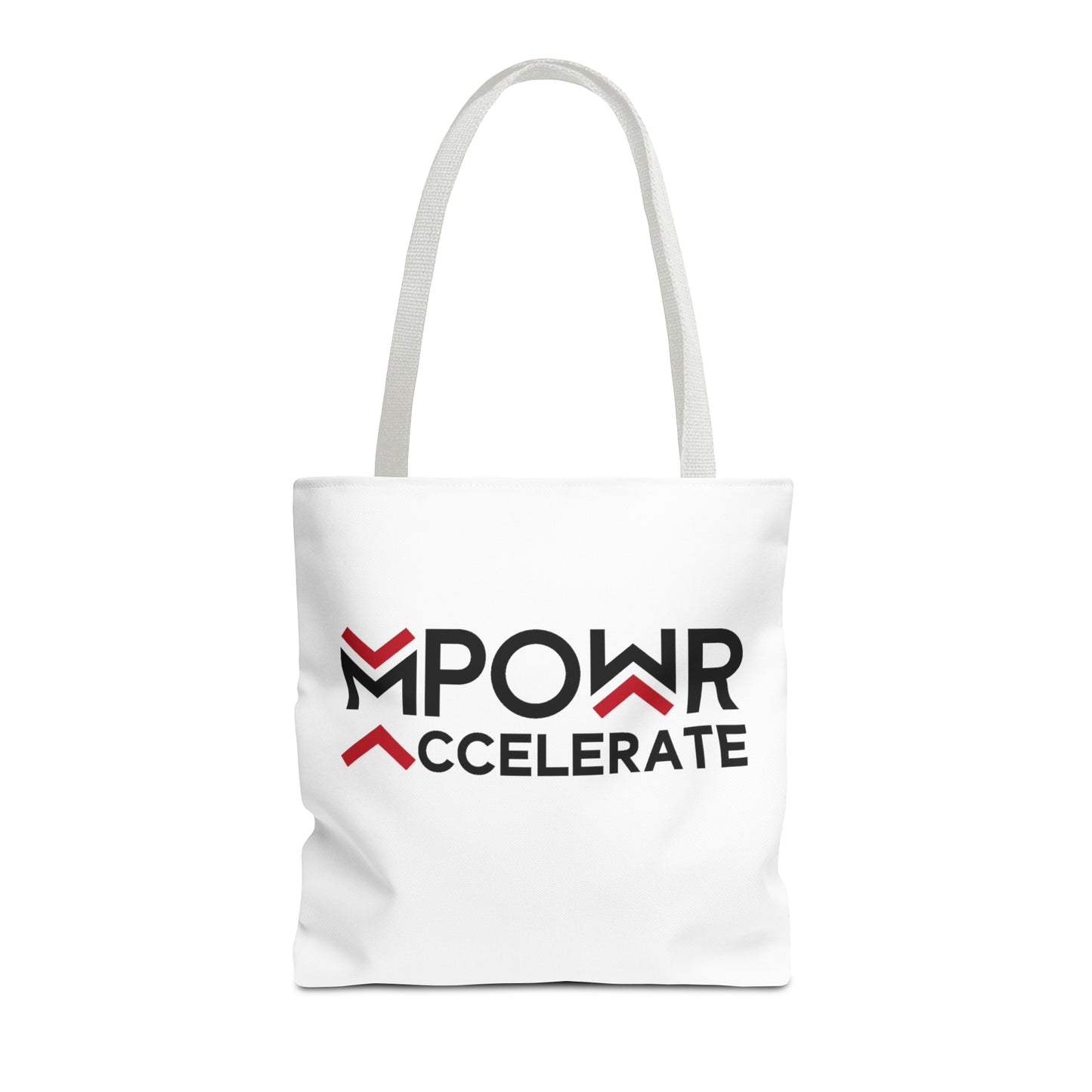 MPOWR Accelerate White Tote Bag