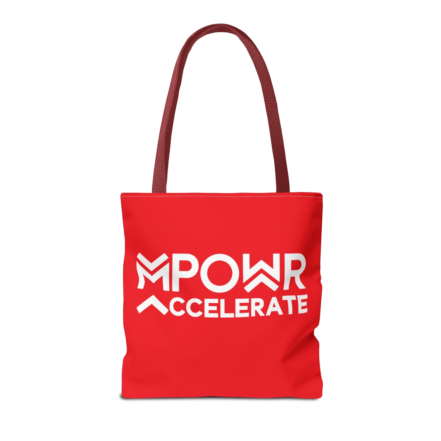 MPOWR Accelerate Red Tote Bag