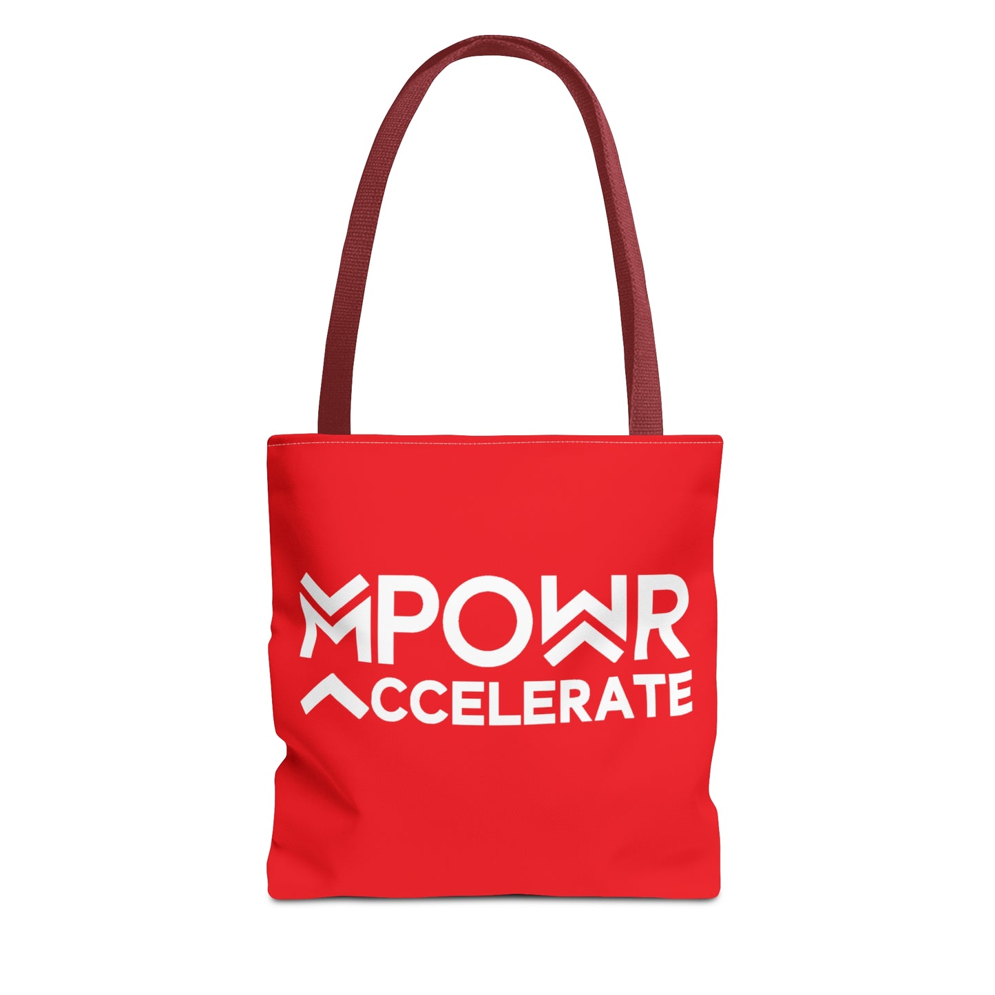 MPOWR Accelerate Red Tote Bag