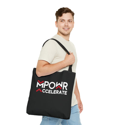 MPOWR Accelerate Black Tote Bag