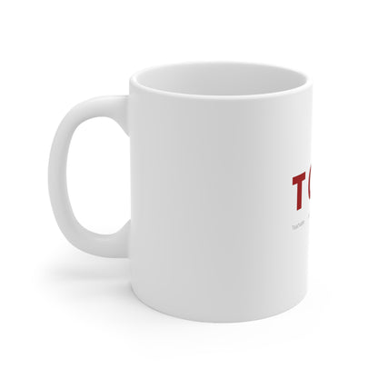 TCTC White Ceramic Mug 11oz