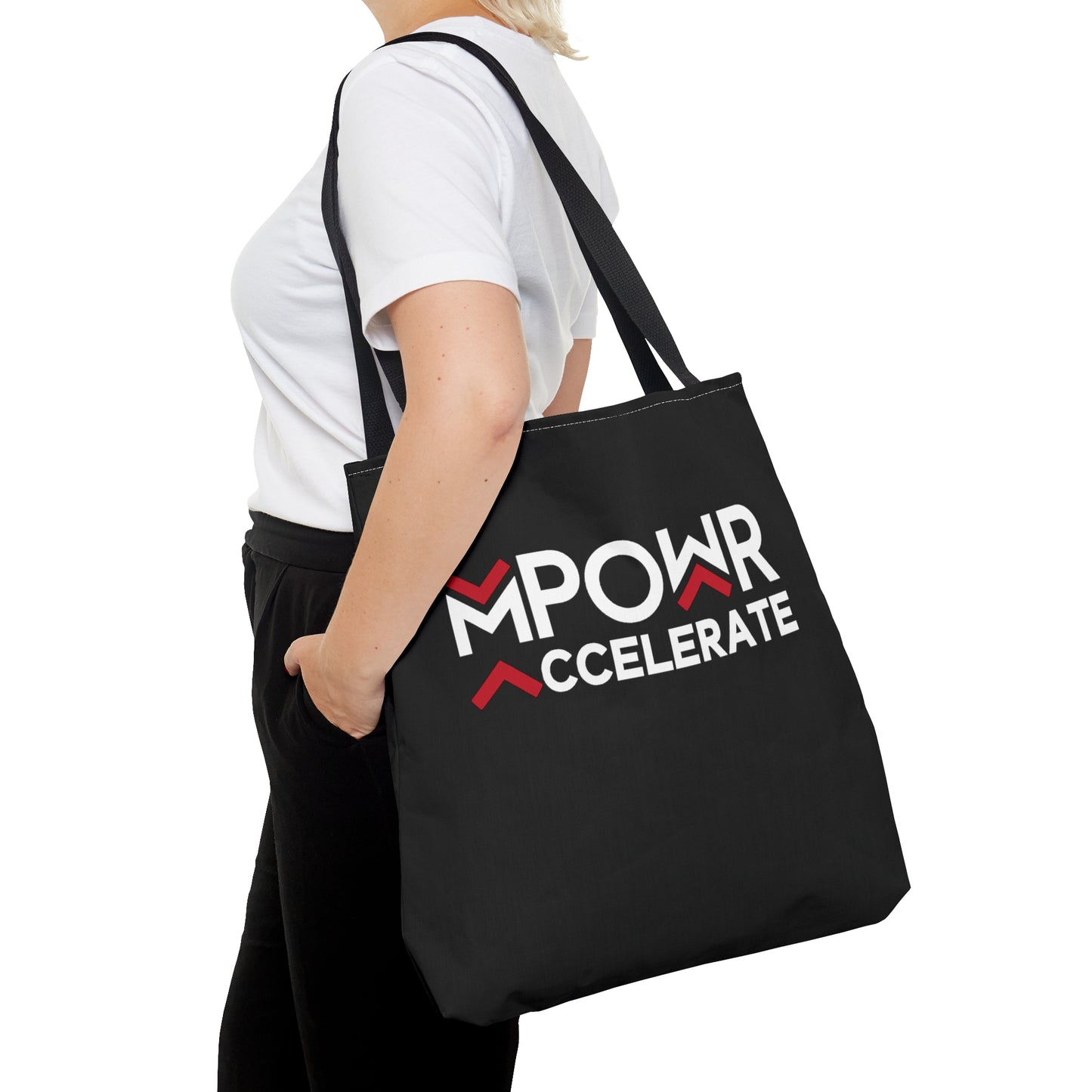 MPOWR Accelerate Black Tote Bag