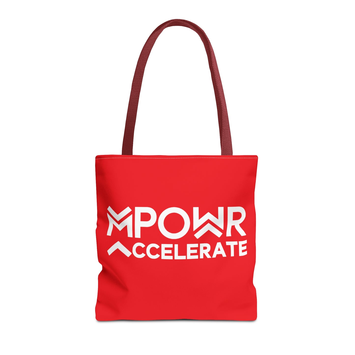 MPOWR Accelerate Red Tote Bag