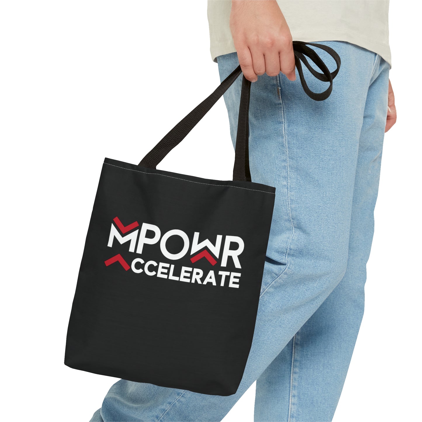 MPOWR Accelerate Black Tote Bag