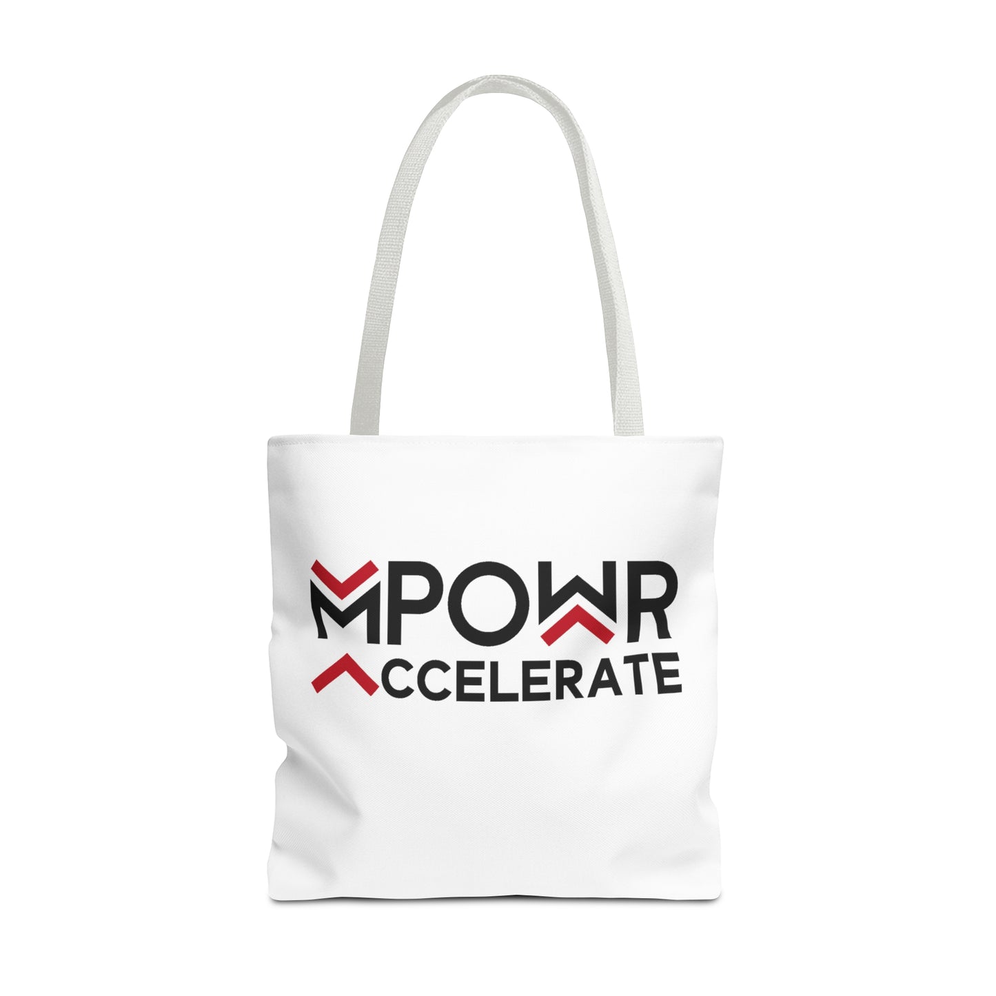 MPOWR Accelerate White Tote Bag