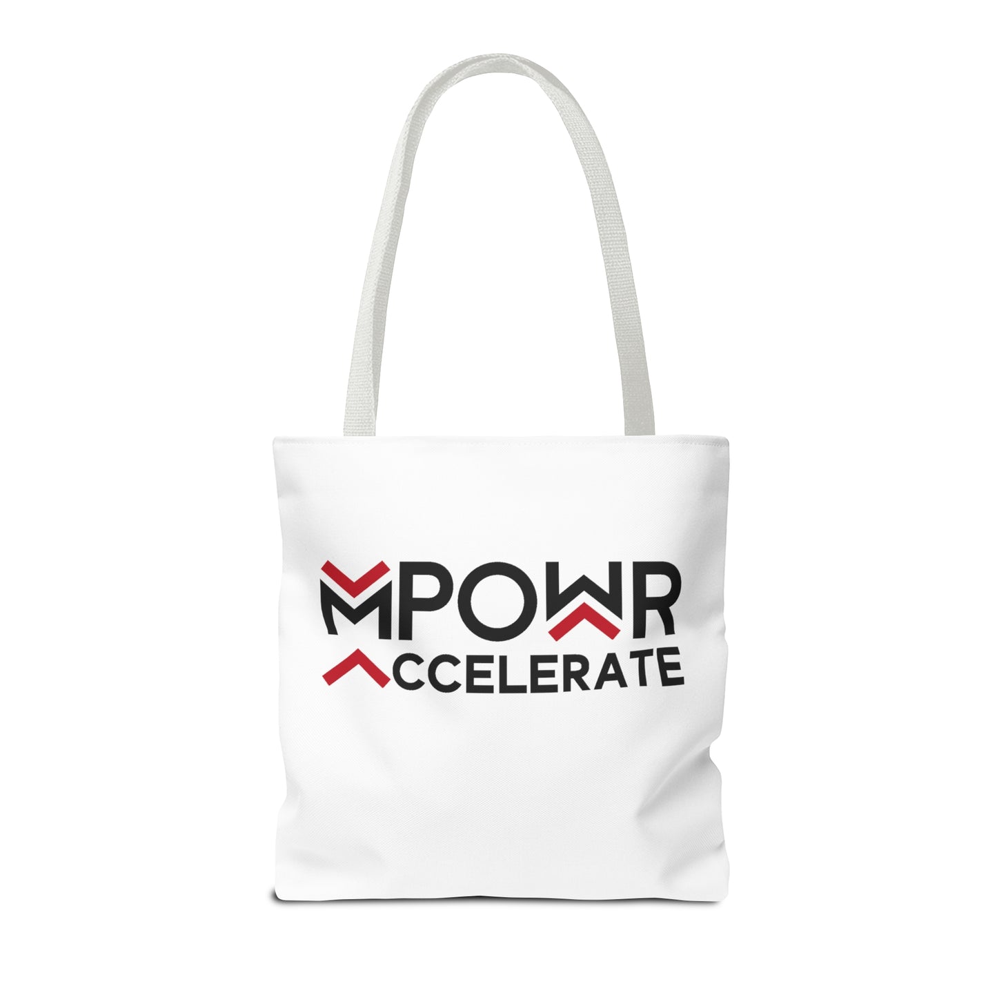 MPOWR Accelerate White Tote Bag