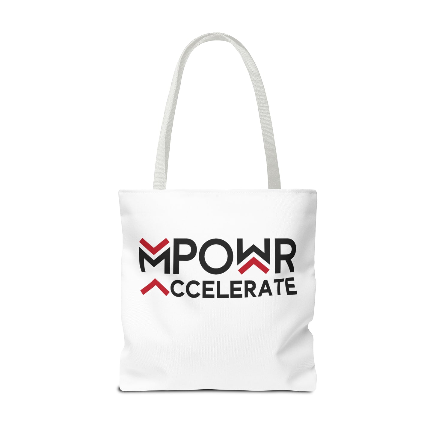 MPOWR Accelerate White Tote Bag