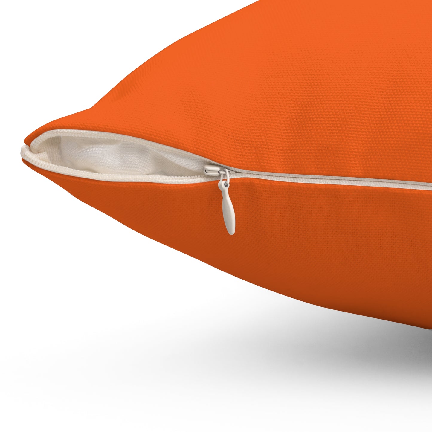 NEE Spun Polyester Square Pillow Orange