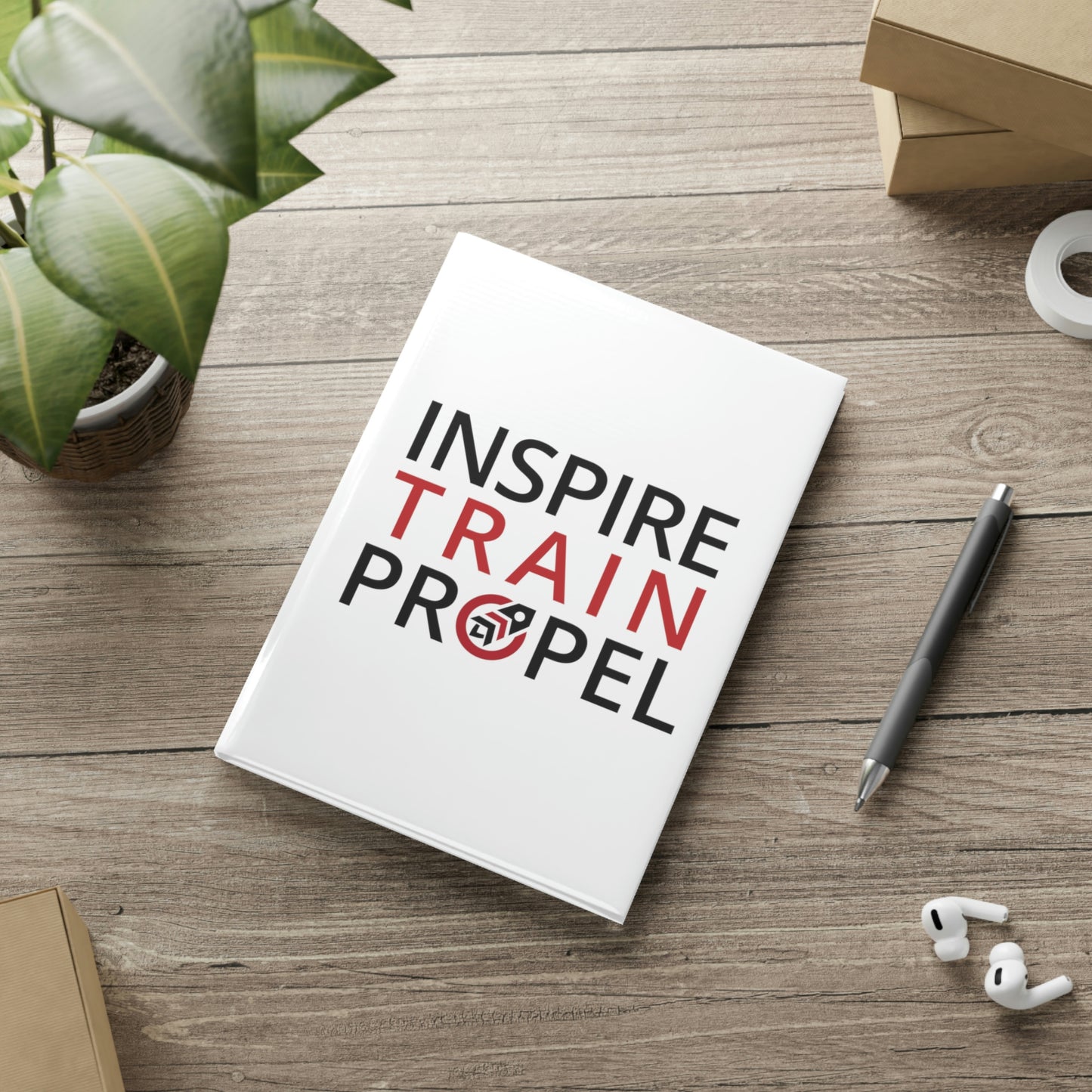 Inspire Train Propel Hardcover Notebook