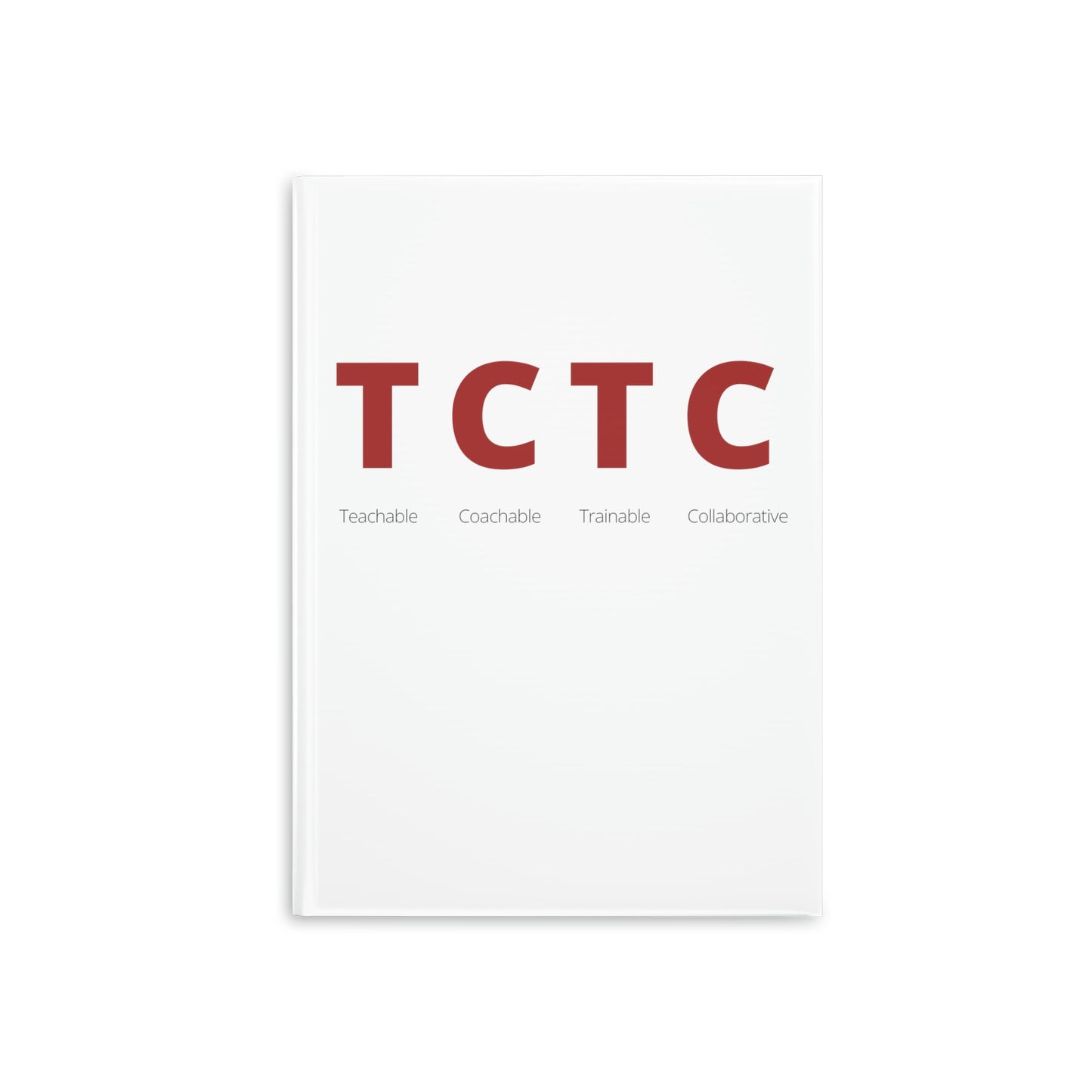 TCTC White Hardcover Notebook