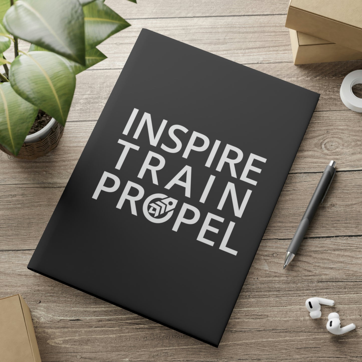 Inspire Train Propel Hardcover Notebook