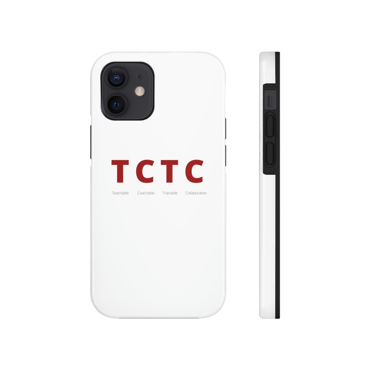 TCTC White Impact iPhone Case (tough phone cases, case-mate)