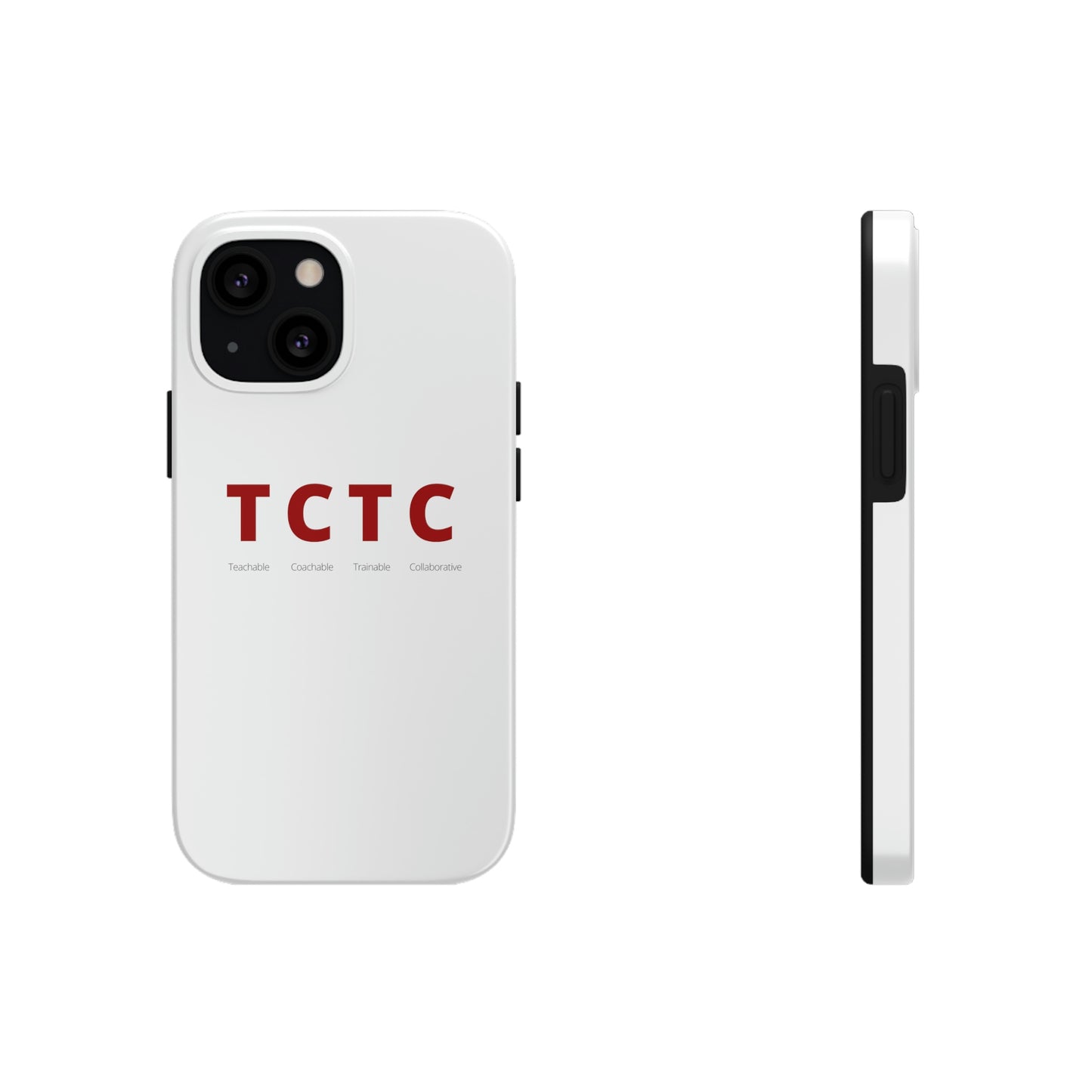 TCTC White Impact iPhone Case (tough phone cases, case-mate)