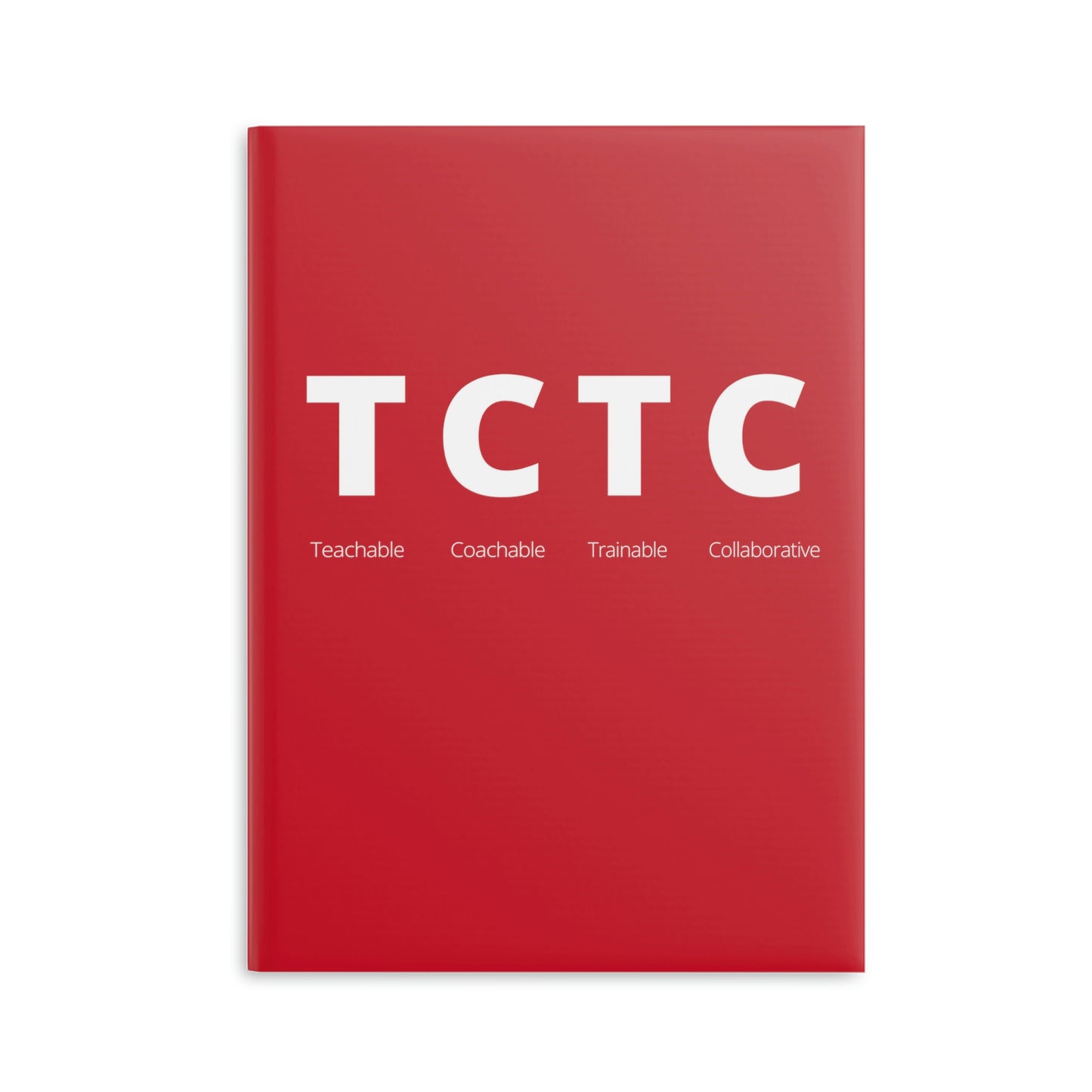 TCTC Red Hardcover Notebook