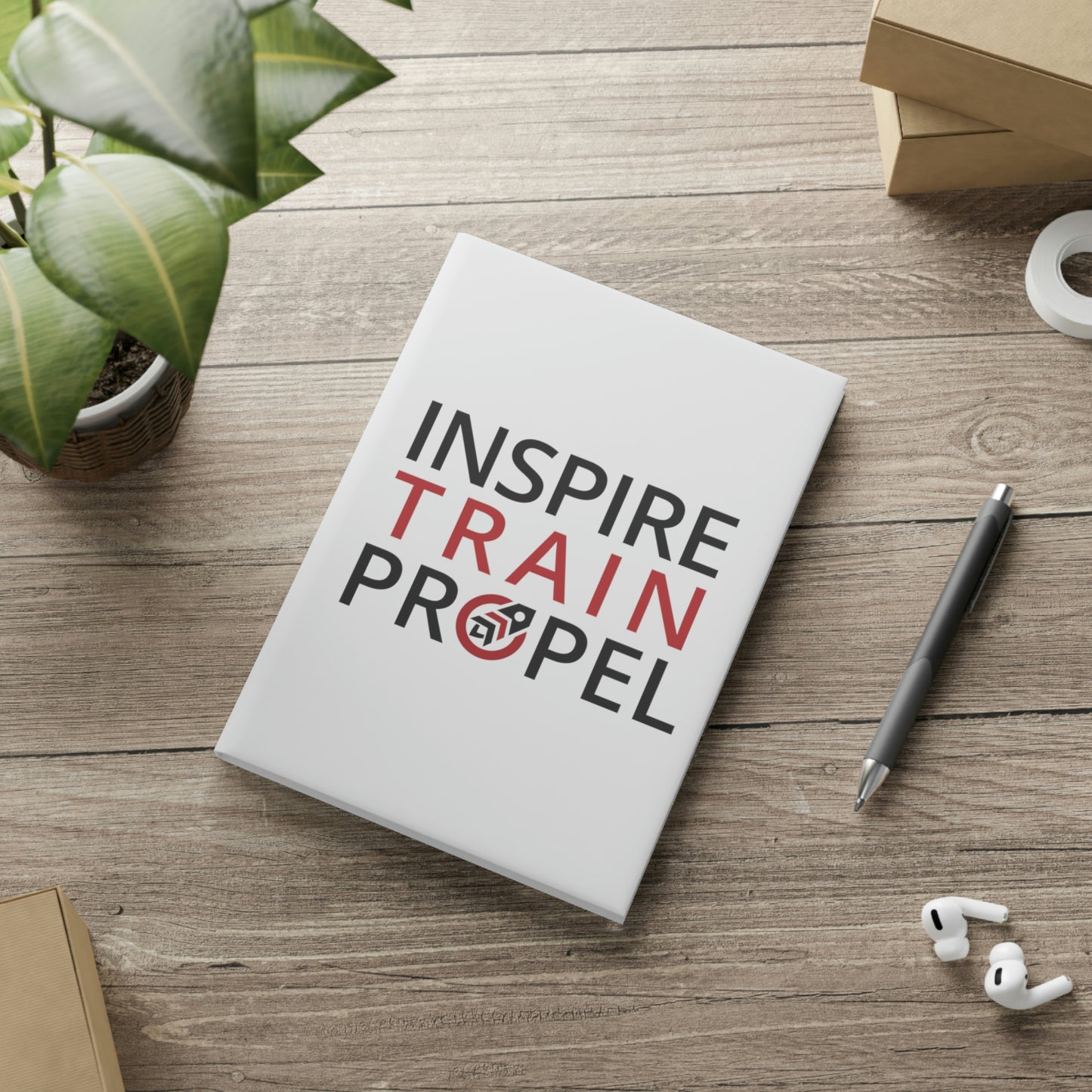 Inspire Train Propel Hardcover Notebook