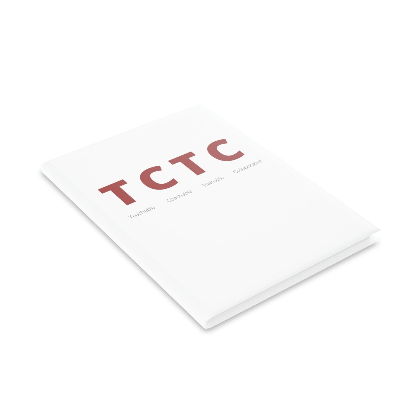 TCTC White Hardcover Notebook