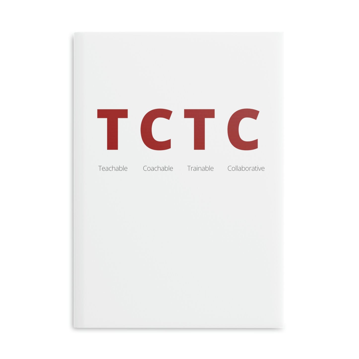 TCTC White Hardcover Notebook