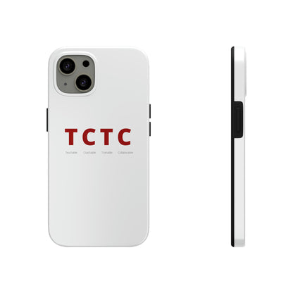 TCTC White Impact iPhone Case (tough phone cases, case-mate)