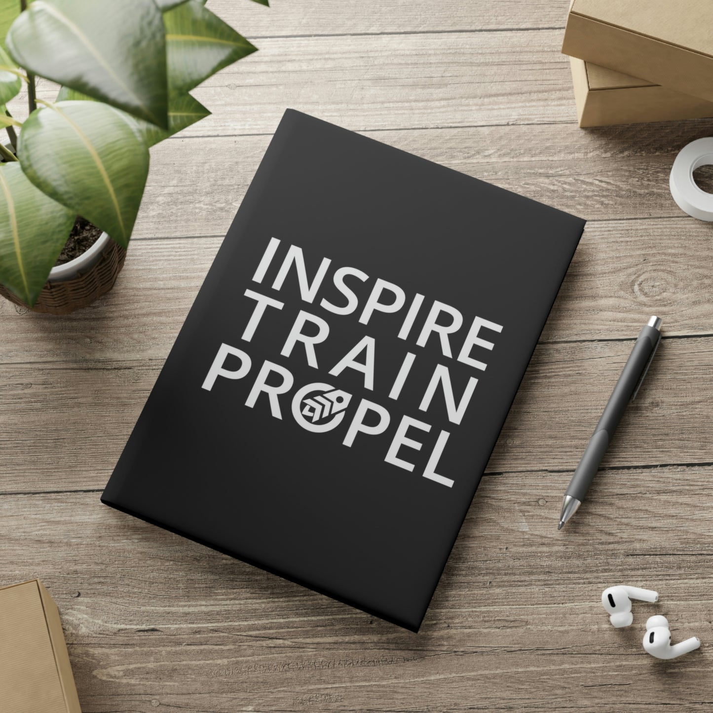 Inspire Train Propel Hardcover Notebook