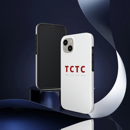 TCTC White Impact iPhone Case (tough phone cases, case-mate)