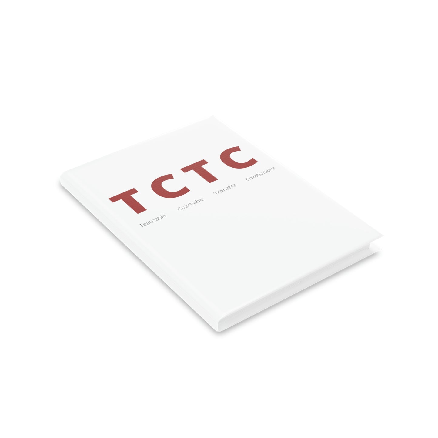 TCTC White Hardcover Notebook