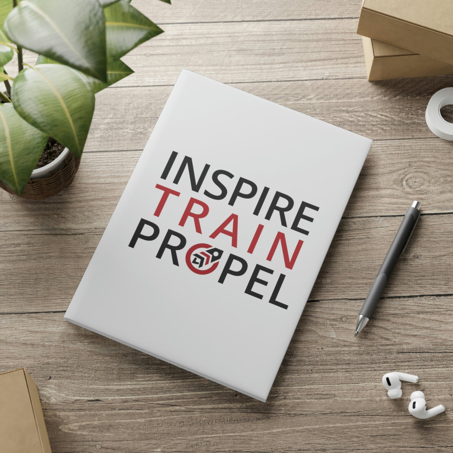 Inspire Train Propel Hardcover Notebook