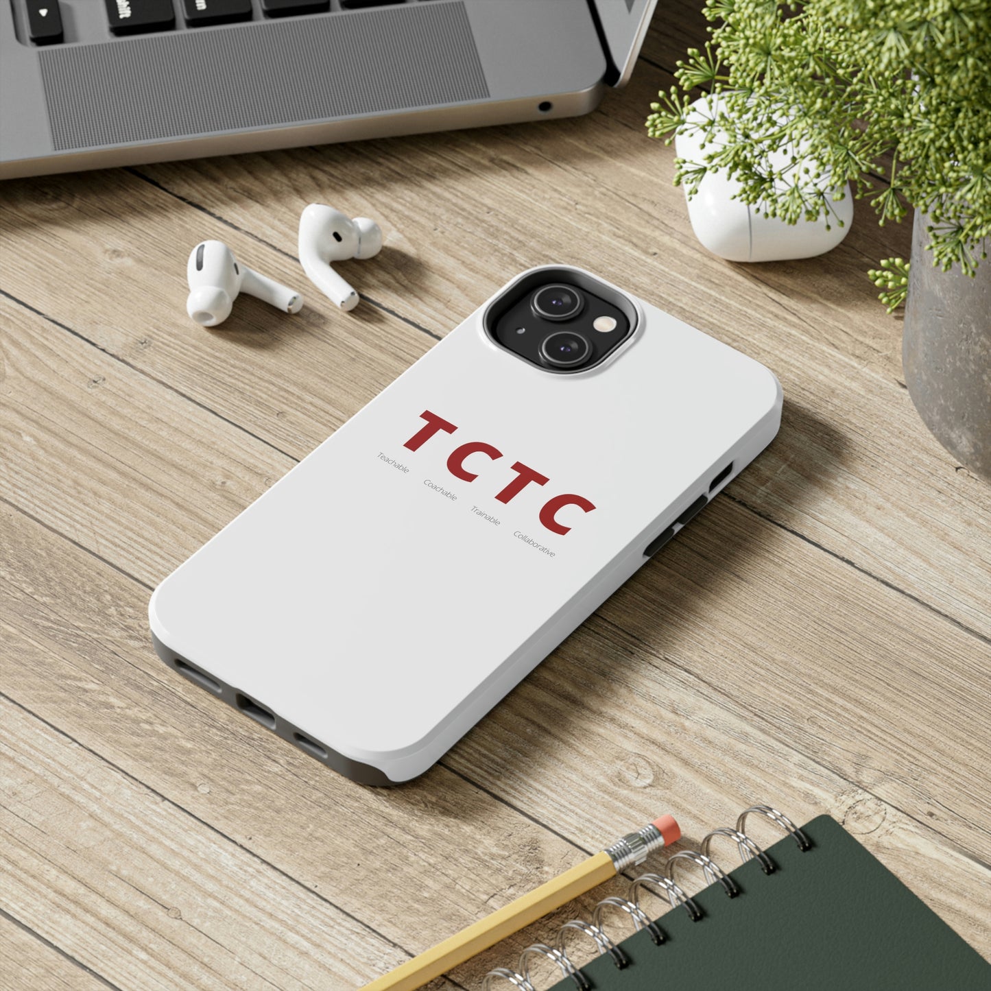 TCTC White Impact iPhone Case (tough phone cases, case-mate)