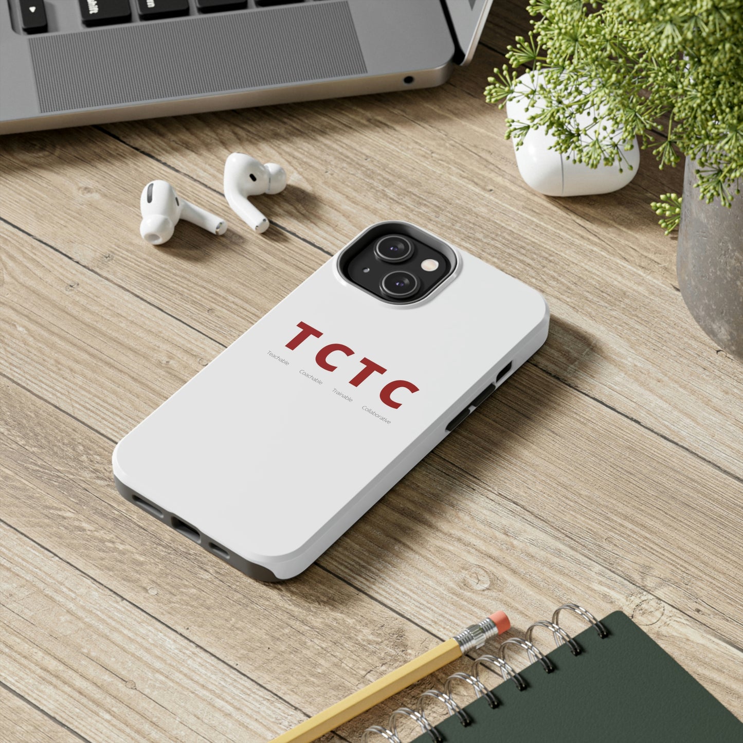 TCTC White Impact iPhone Case (tough phone cases, case-mate)