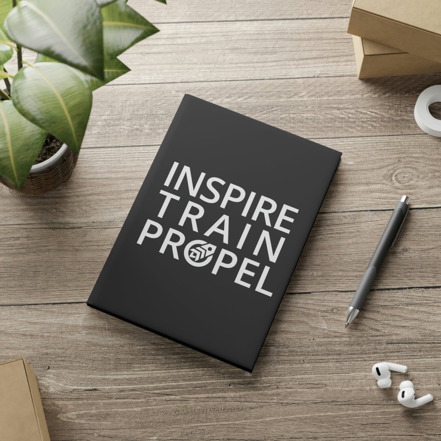 Inspire Train Propel Hardcover Notebook