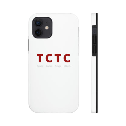 TCTC White Impact iPhone Case (tough phone cases, case-mate)