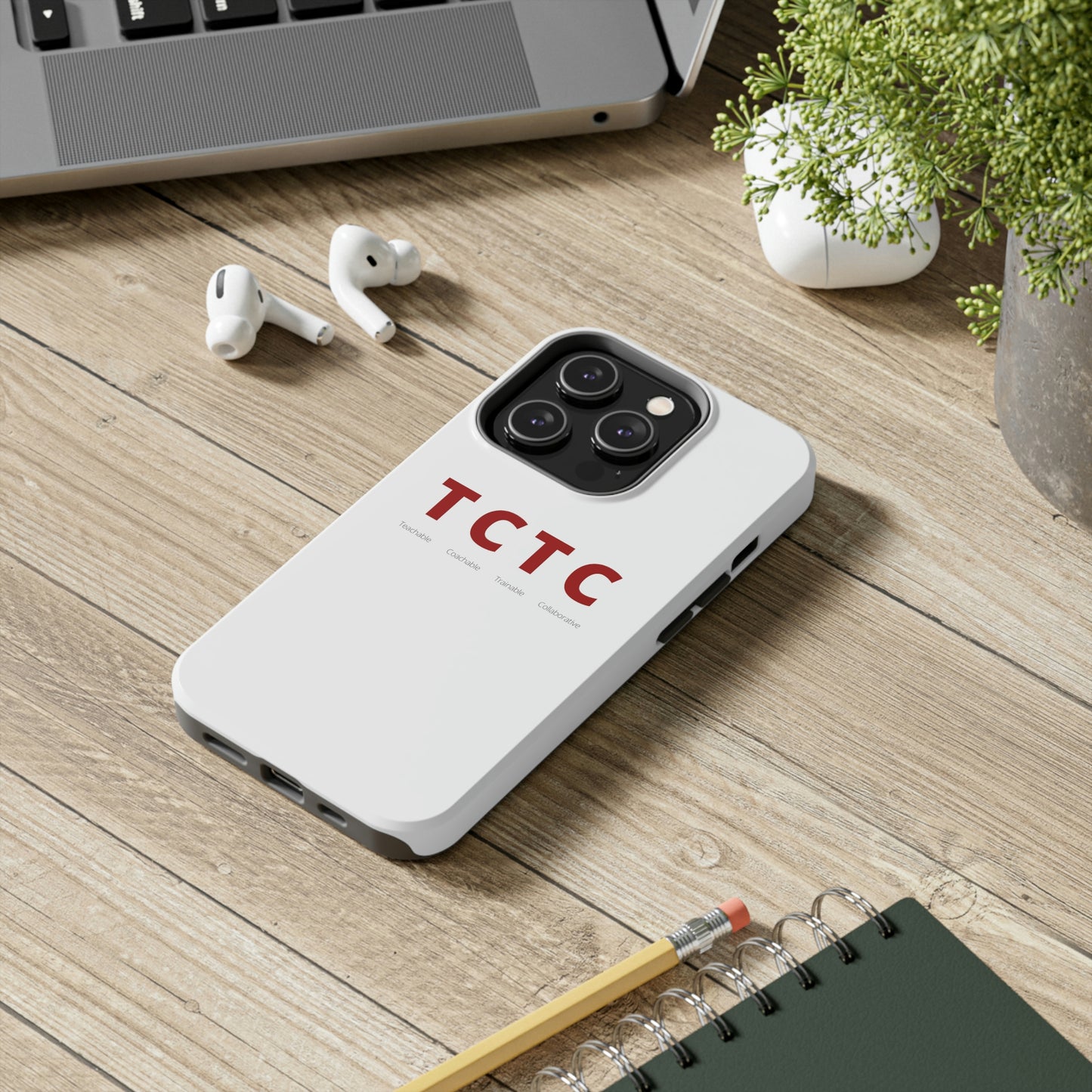 TCTC White Impact iPhone Case (tough phone cases, case-mate)