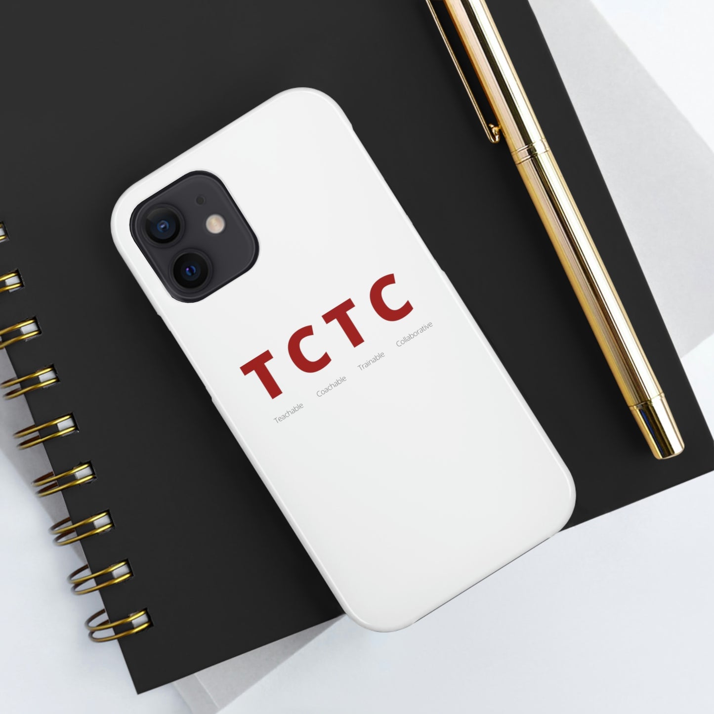 TCTC White Impact iPhone Case (tough phone cases, case-mate)