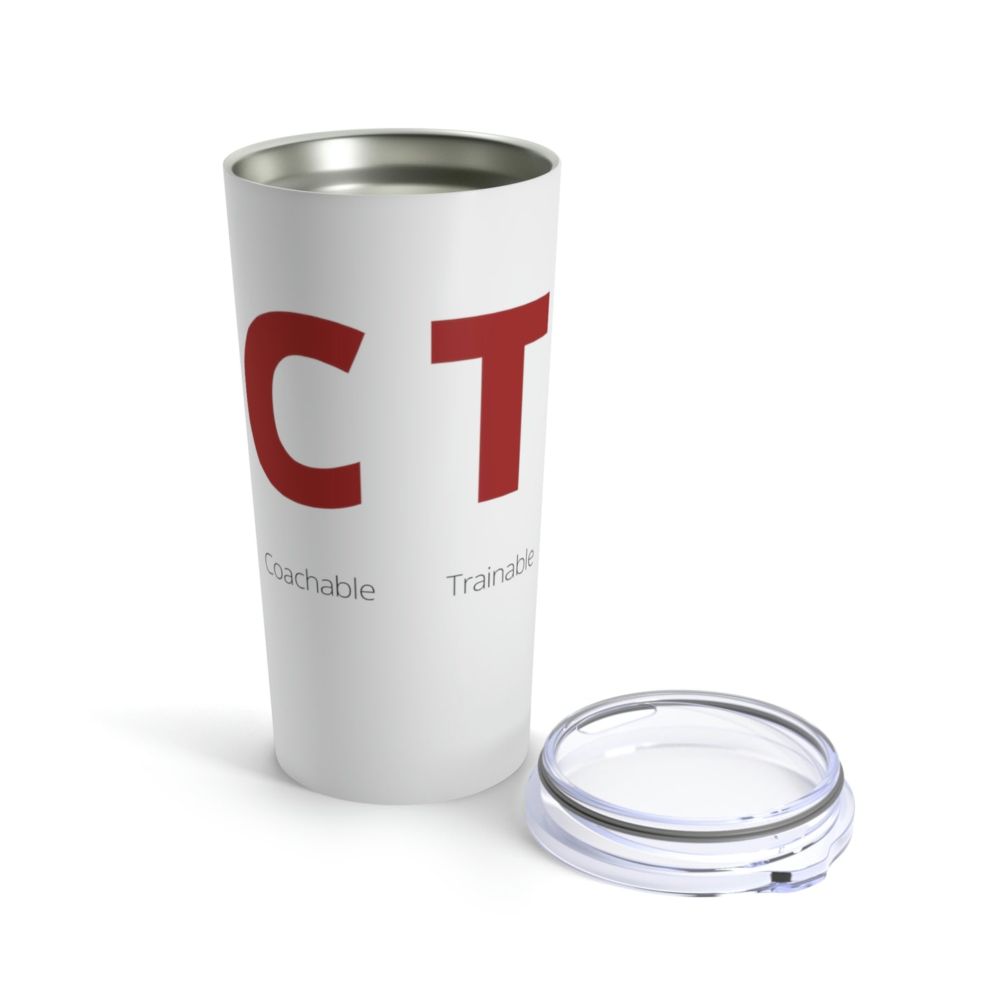 TCTC White Tumbler 20oz