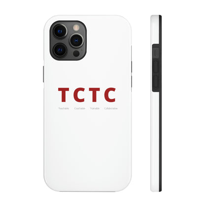 TCTC White Impact iPhone Case (tough phone cases, case-mate)