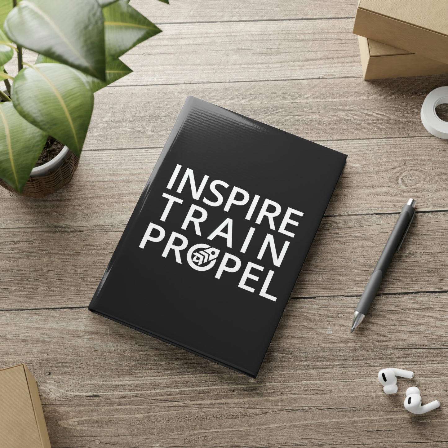 Inspire Train Propel Hardcover Notebook