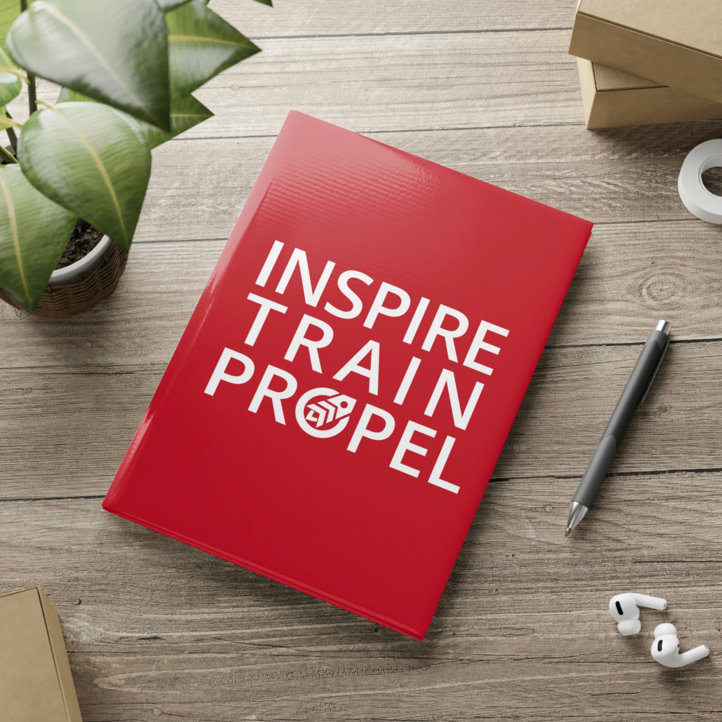 Inspire Train Propel Hardcover Notebook