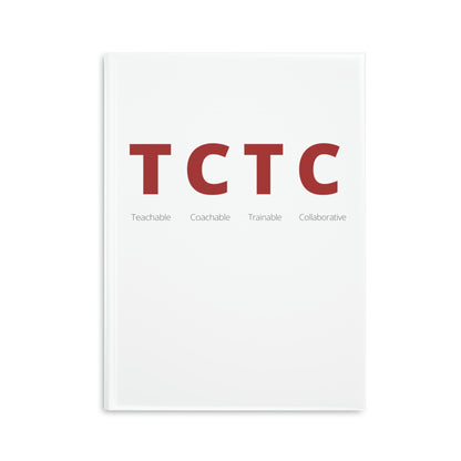 TCTC White Hardcover Notebook