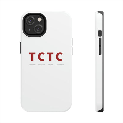 TCTC White Impact iPhone Case (tough phone cases, case-mate)