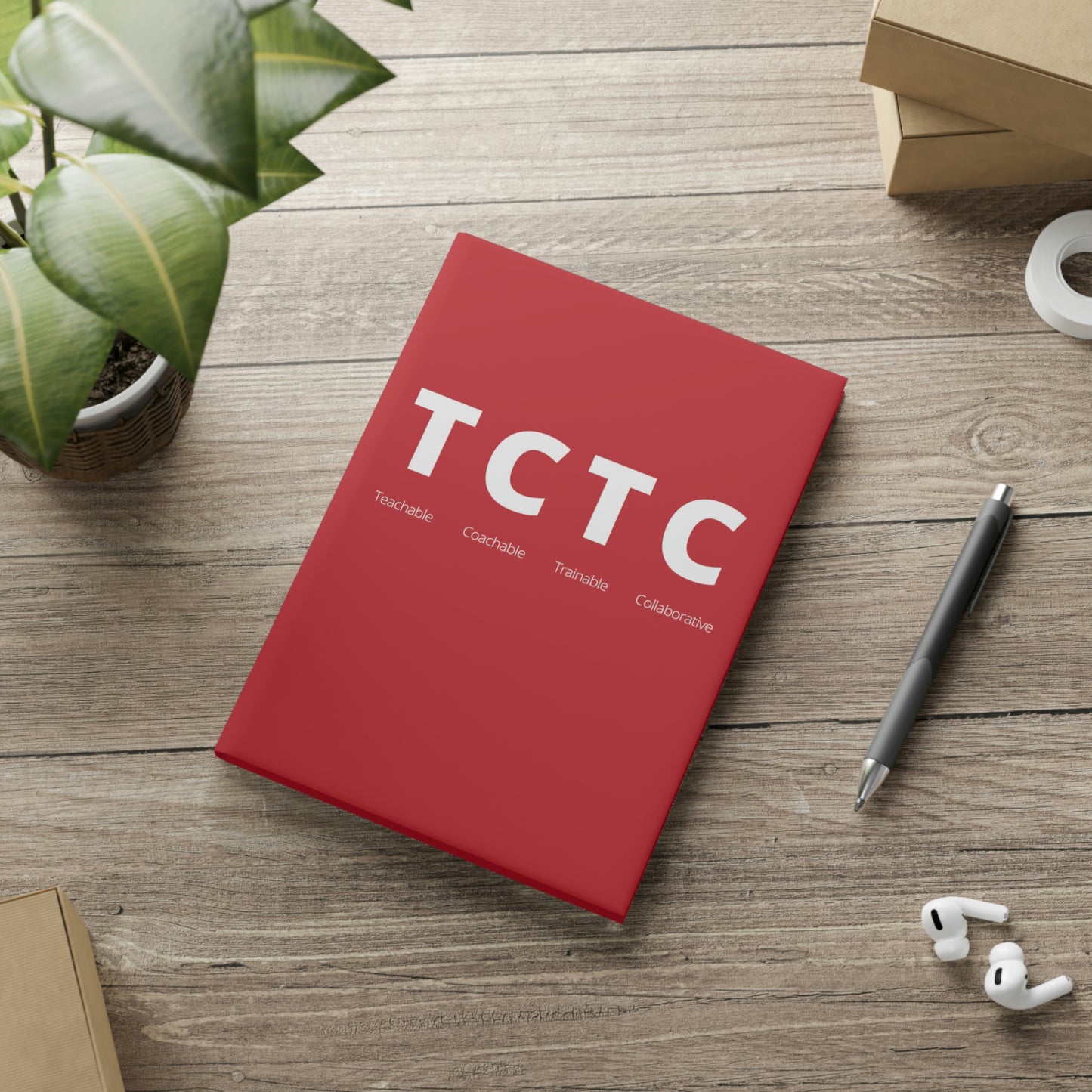 TCTC Red Hardcover Notebook