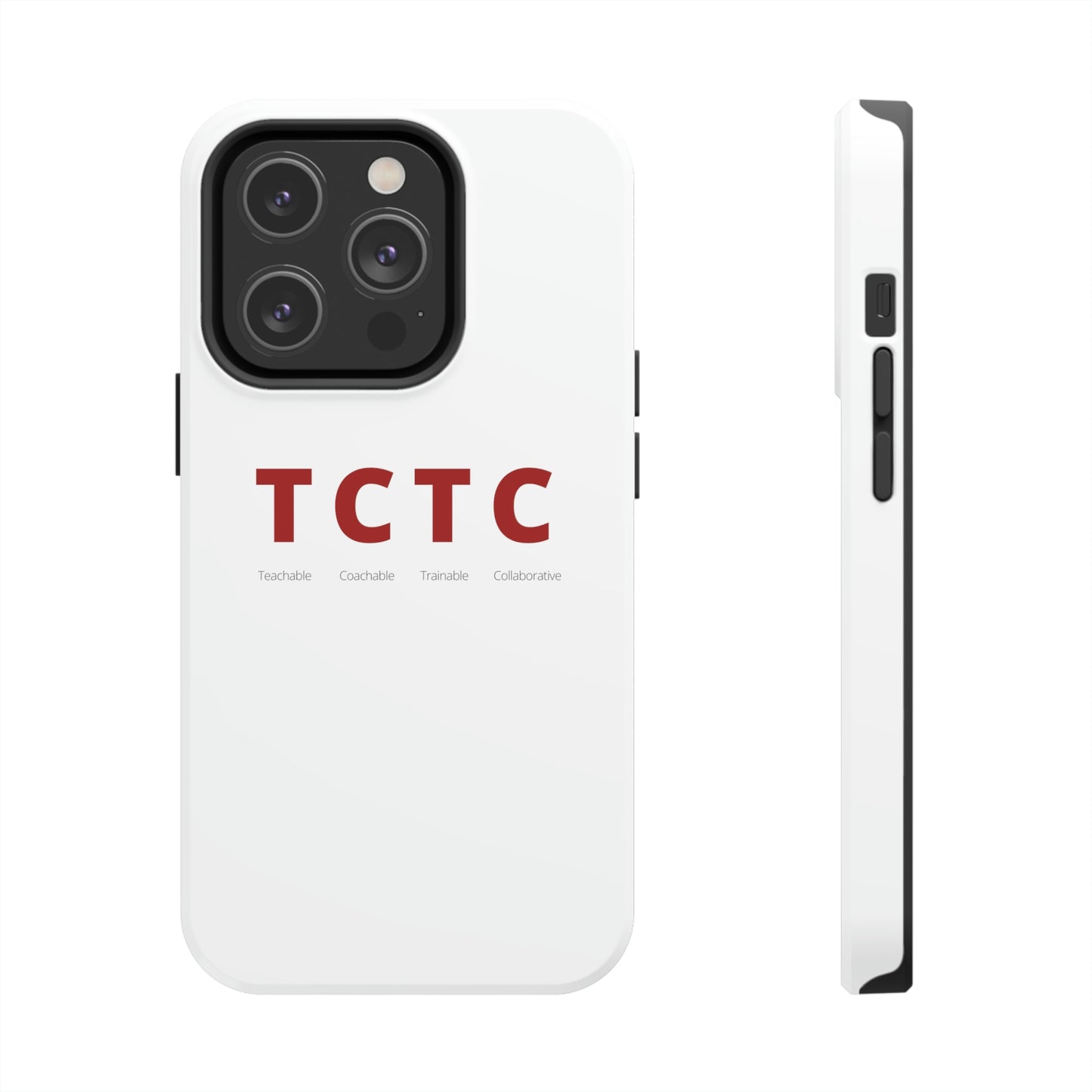 TCTC White Impact iPhone Case (tough phone cases, case-mate)