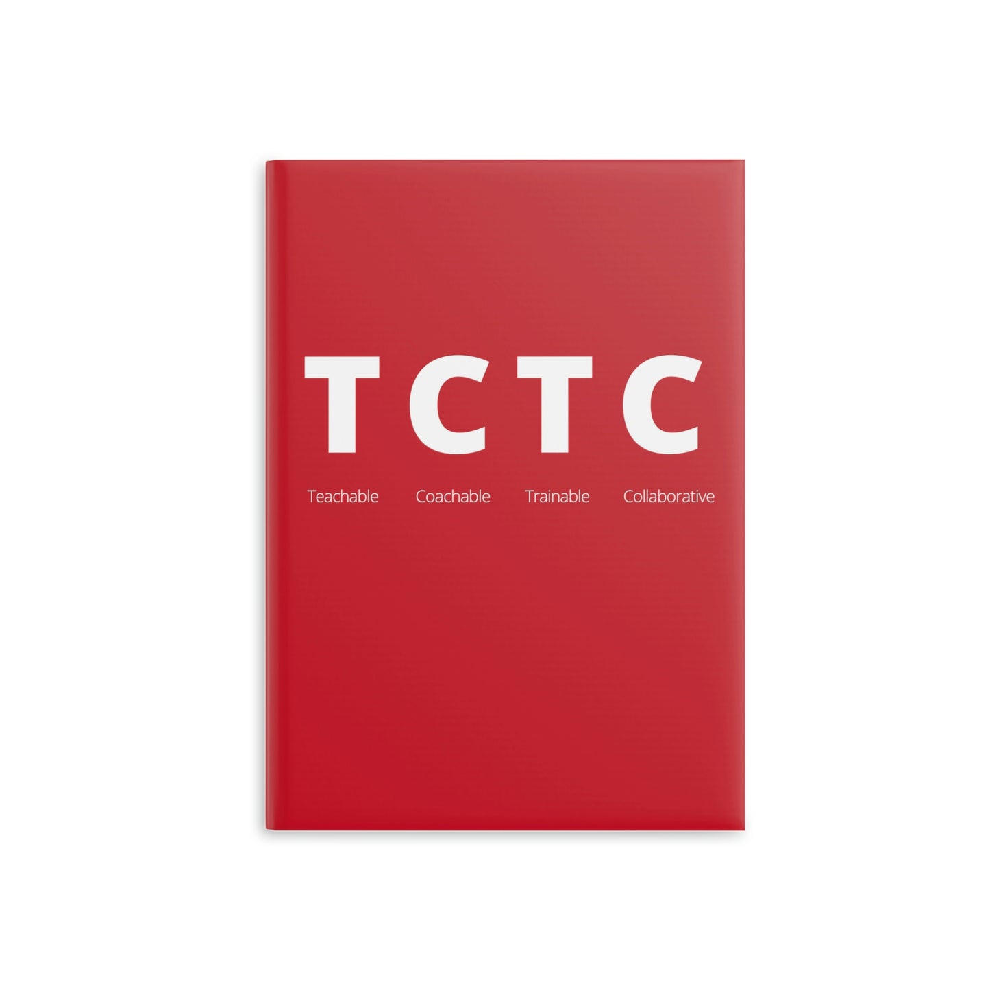 TCTC Red Hardcover Notebook