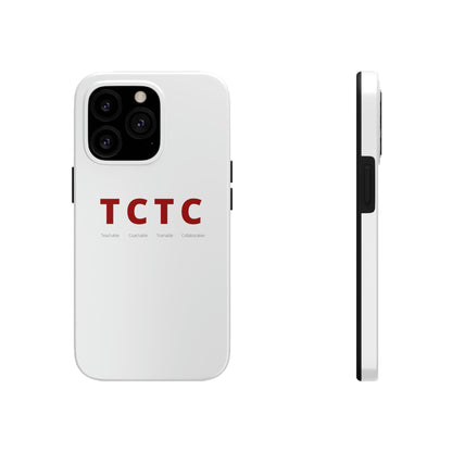 TCTC White Impact iPhone Case (tough phone cases, case-mate)