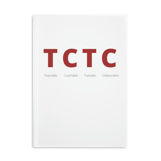 TCTC White Hardcover Notebook