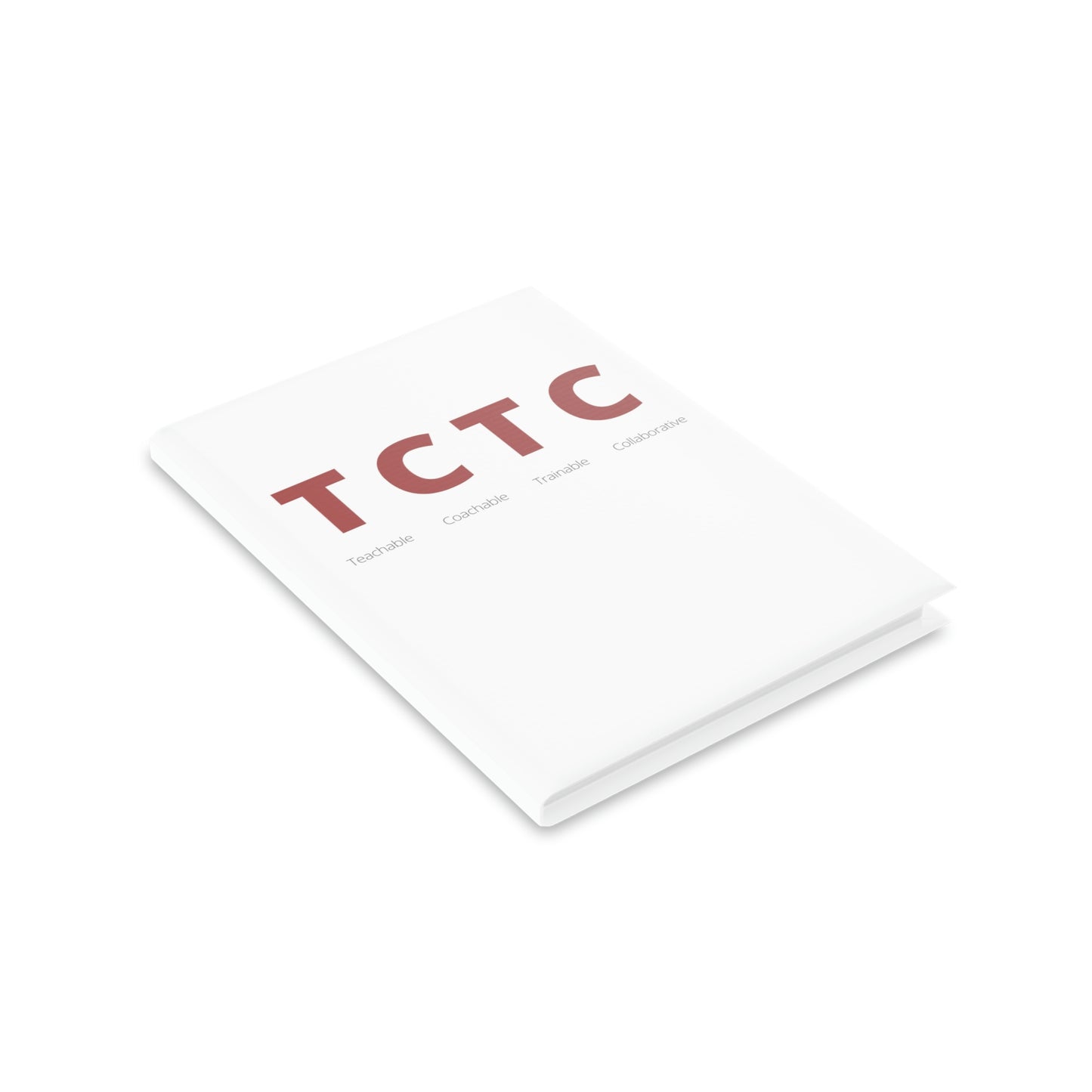 TCTC White Hardcover Notebook