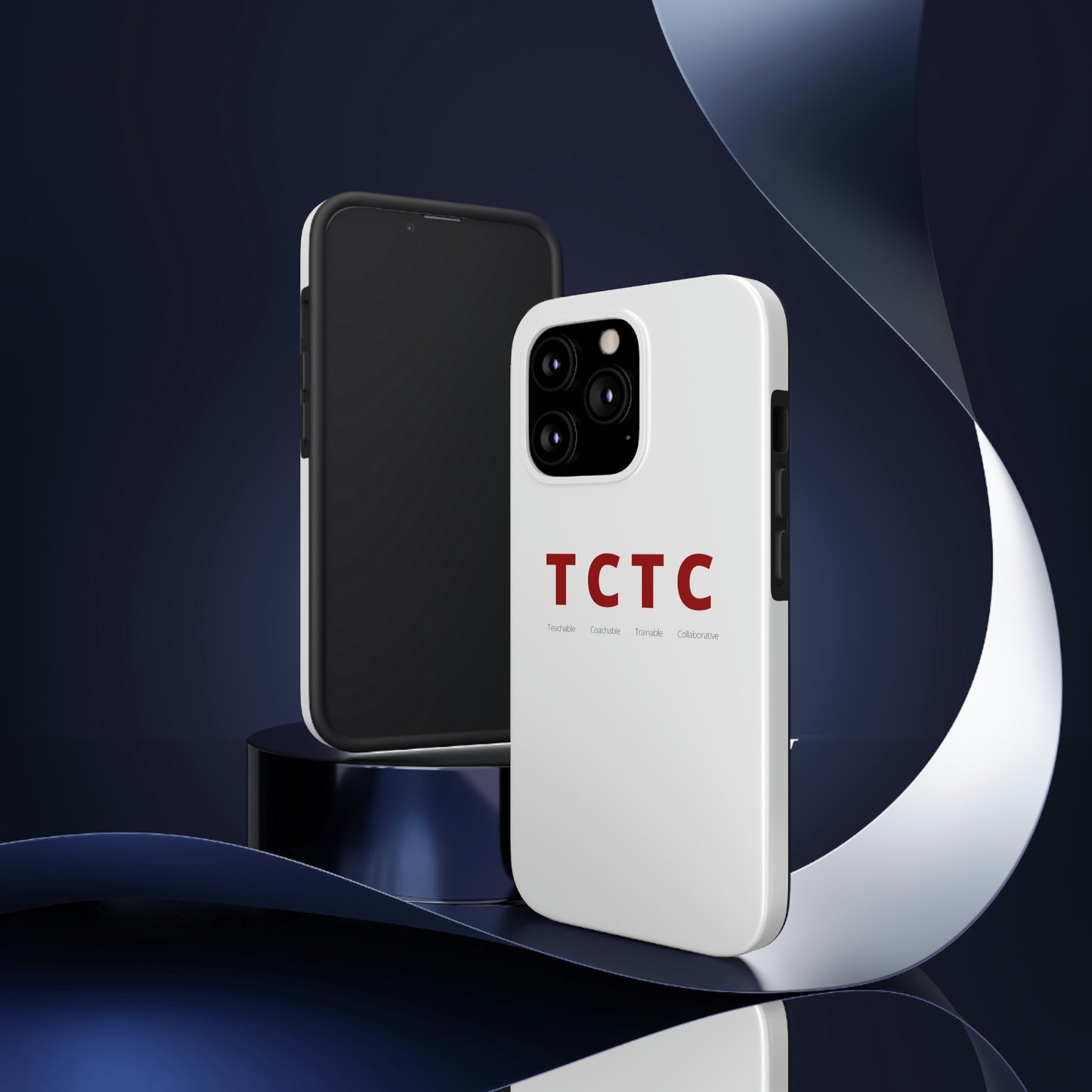 TCTC White Impact iPhone Case (tough phone cases, case-mate)