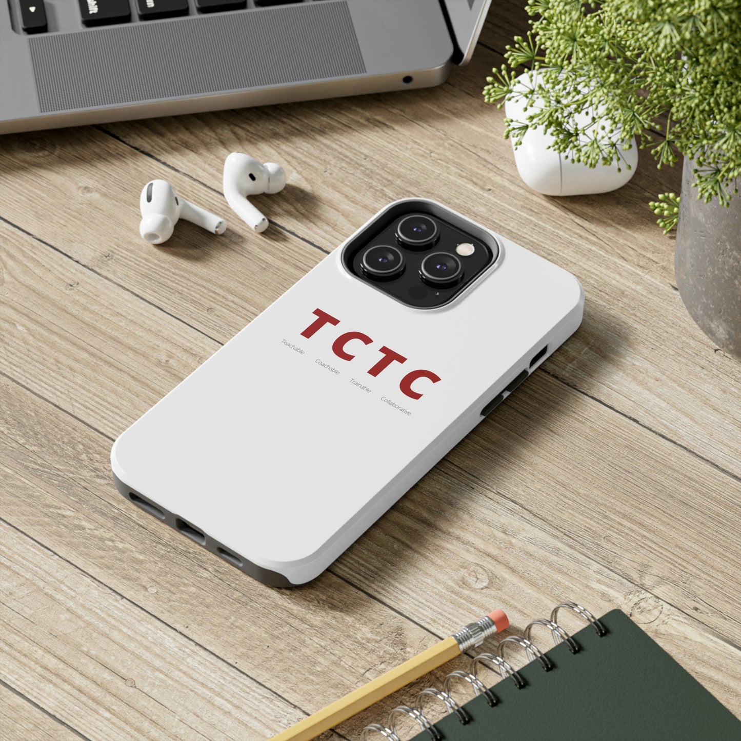 TCTC White Impact iPhone Case (tough phone cases, case-mate)