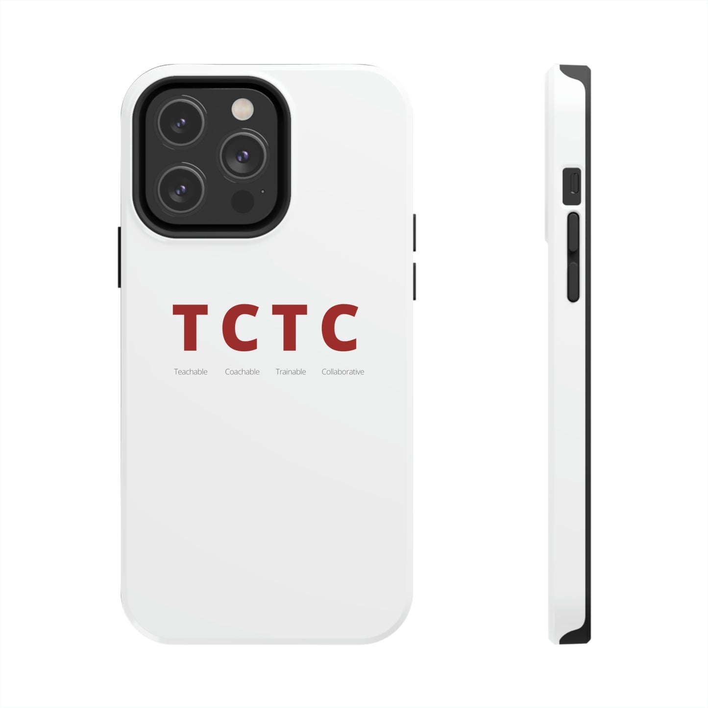 TCTC White Impact iPhone Case (tough phone cases, case-mate)