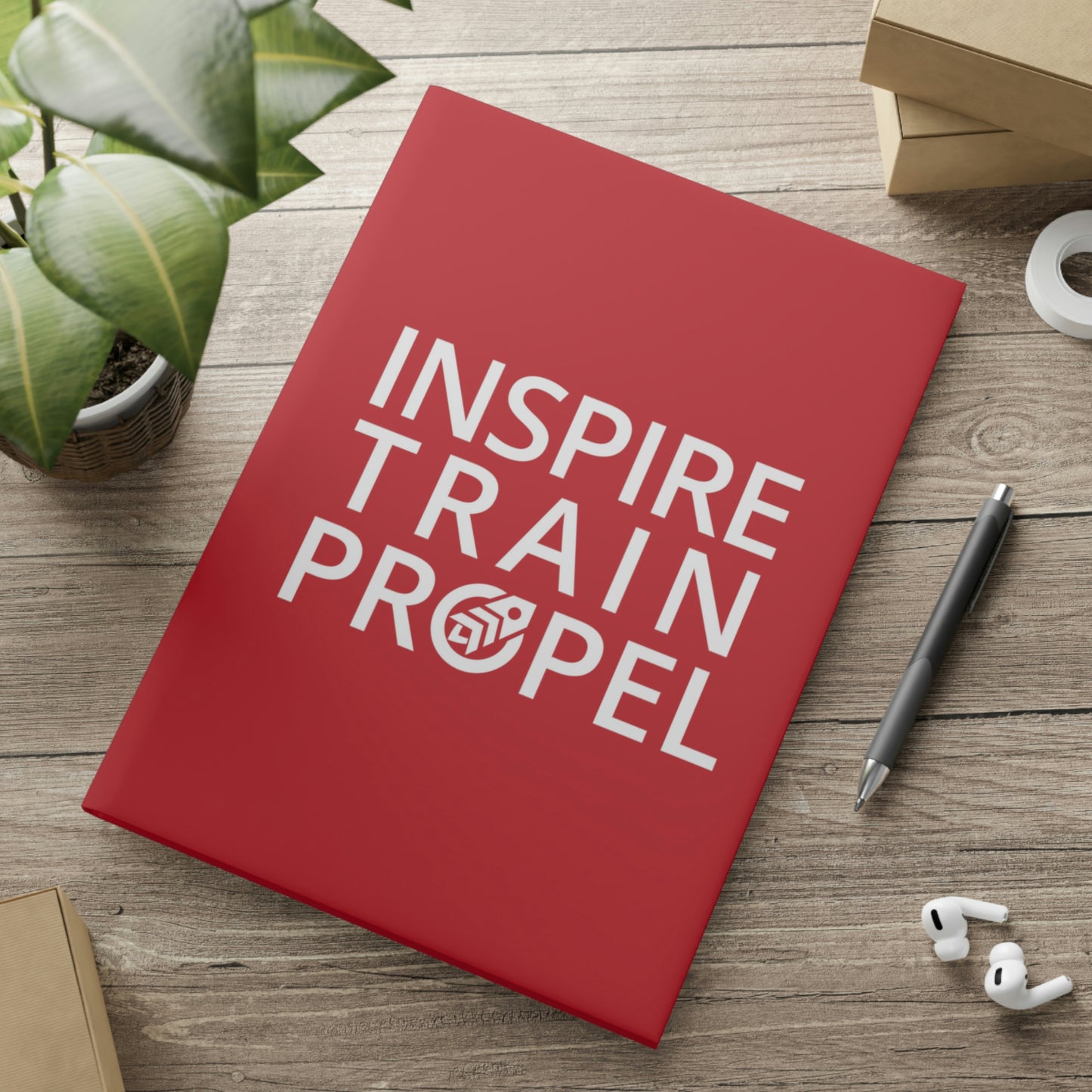 Inspire Train Propel Hardcover Notebook